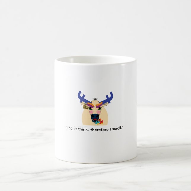 Caneca engraçada sobre mídias sociais, canecas eng (Centro)