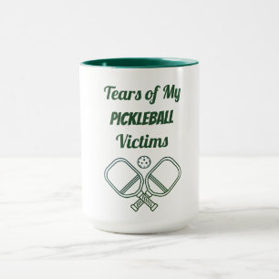 Caneca Engraçadas lágrimas das minhas vítimas de piclebol