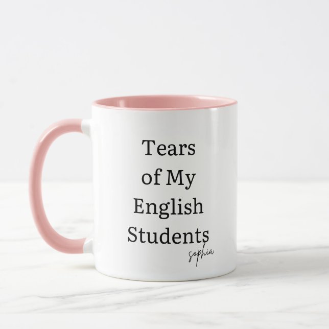 Caneca Engraçadas lágrimas de meus alunos | Professor de  (Esquerda)
