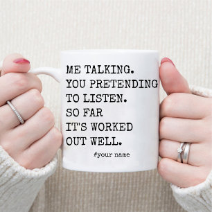 Caneca Engraçado 10 anos para o café da marido