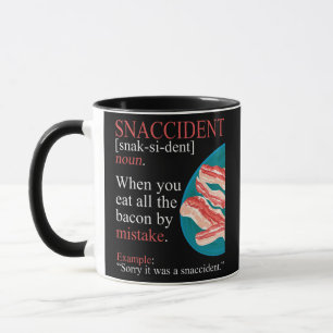 Caneca Engraçado Bacon Pork Belly Meat Ham para Bacon Lov