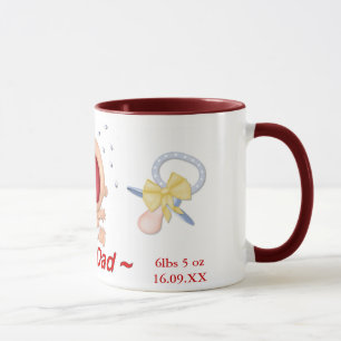 Caneca Engraçado Bawling Baby for Novo papai - Personaliz