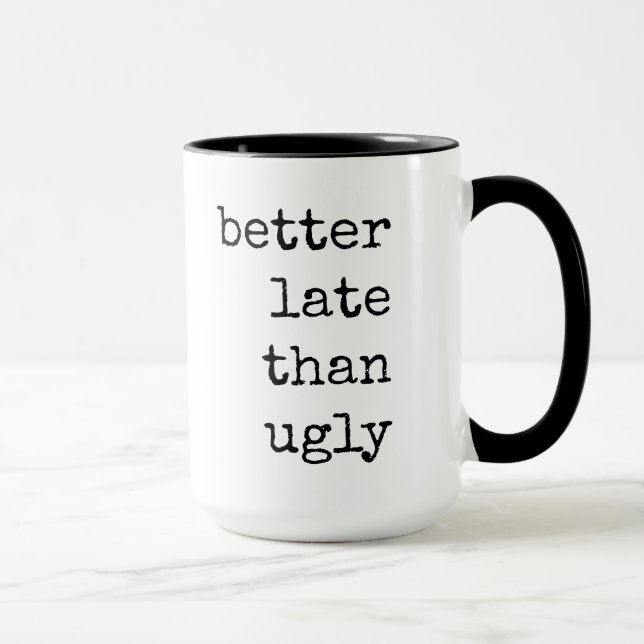 Caneca Engraçado, Citação, Texto, Café Mug (Direita)