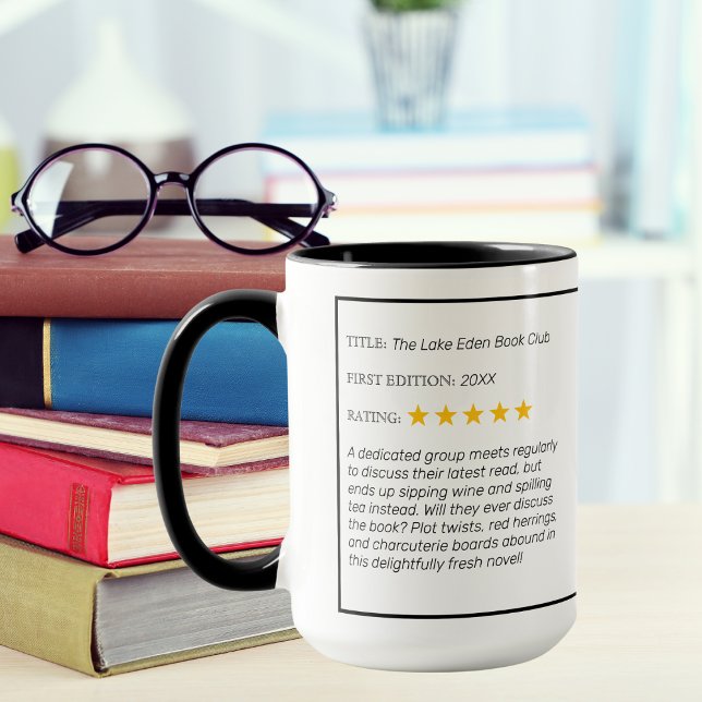 Caneca Engraçado Clube Personalizado de Livros (Criador carregado)