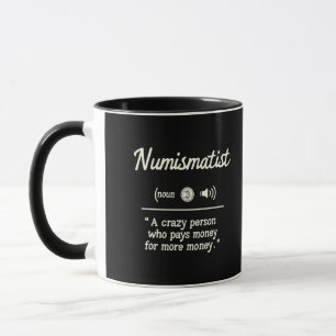 Caneca Engraçado Criptografia de Definição Numismatista p