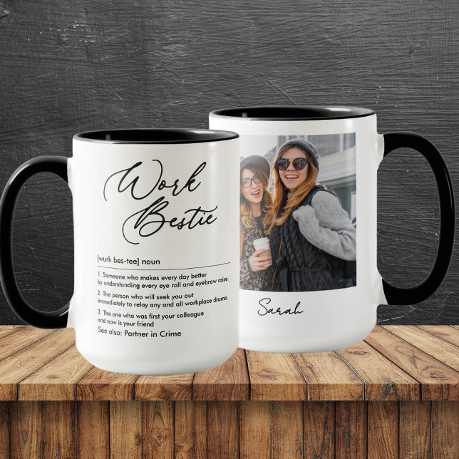 Caneca Engraçado Definição de Bestis Personalizada Foto e (Criador carregado)