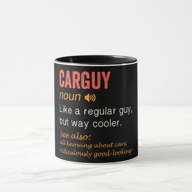 Caneca Engraçado Definição de Carguy (Centro)