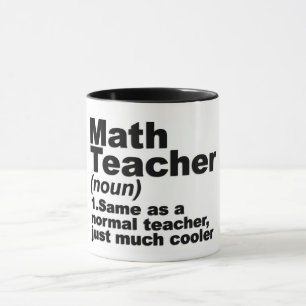 Caneca Engraçado Definição de Professores de Matemática