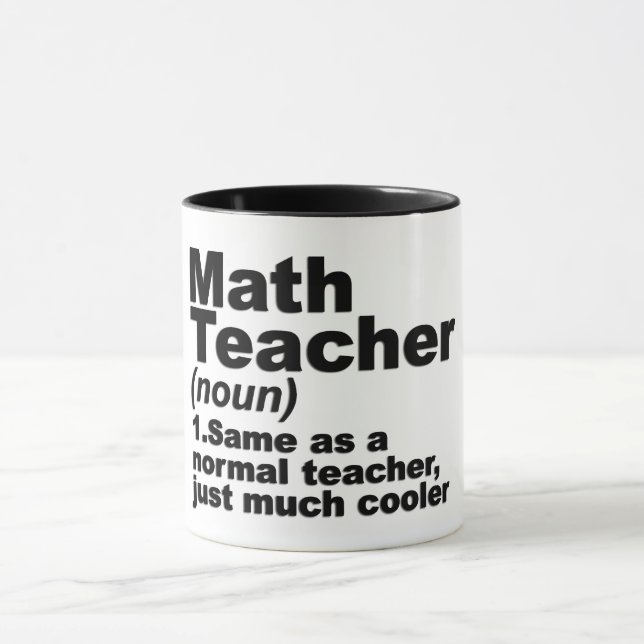 Caneca Engraçado Definição de Professores de Matemática (Centro)