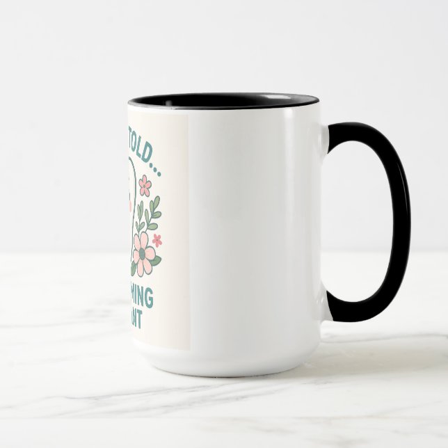 Caneca Engraçado Dentista Mug-Tooth, diga-se que estou sa (Direita)