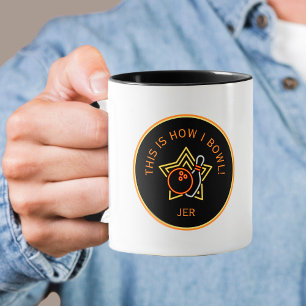 Caneca Engraçado É assim que eu jogo boliche Presente Per