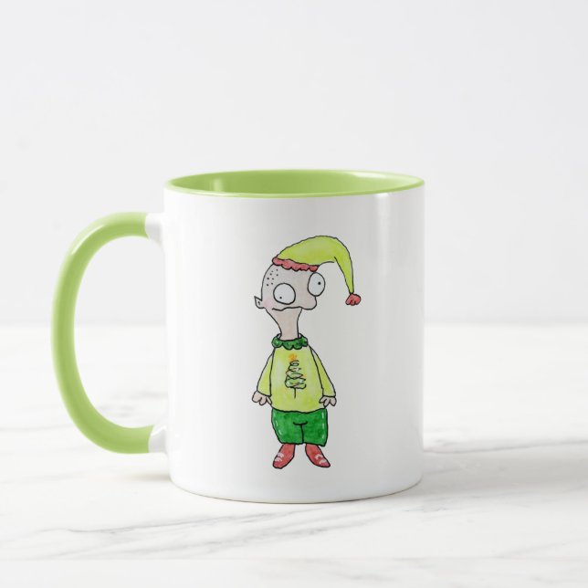 Caneca Engraçado Elf (Esquerda)