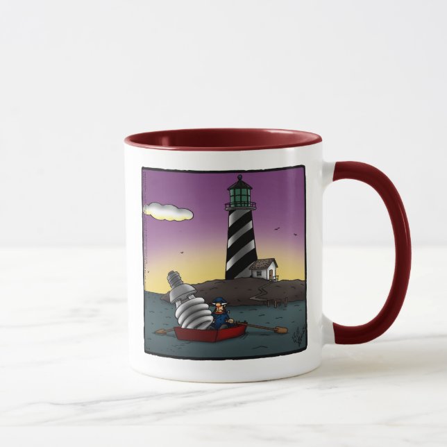 Caneca Engraçado Farol, Humor Mug Gift (Direita)