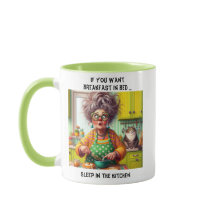 Engraçado Fazer de Pancake de Velhice-Cartoon