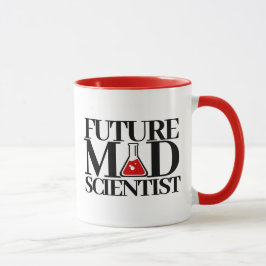 Caneca Engraçado Futuro Cientista Louco com Criador de Qu
