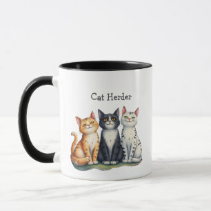 Caneca Engraçado Gato Herdado Cote Gato Lover
