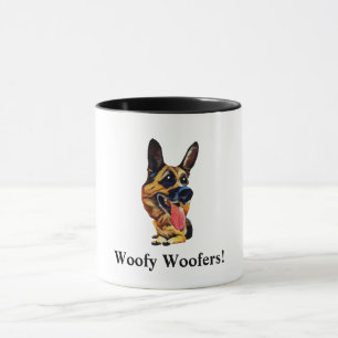 Caneca Engraçado German shepherd Mug