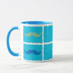 Caneca Engraçado Girly Mustache 5