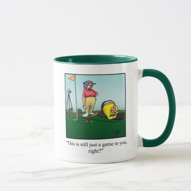 Caneca Engraçado Golf Humor Mug (Direita)