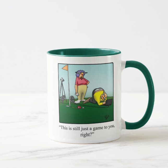 Caneca Engraçado Golf Humor Mug (Direita)