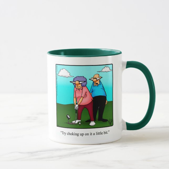 Caneca Engraçado Golf Humor Mug Para Ela (Direita)