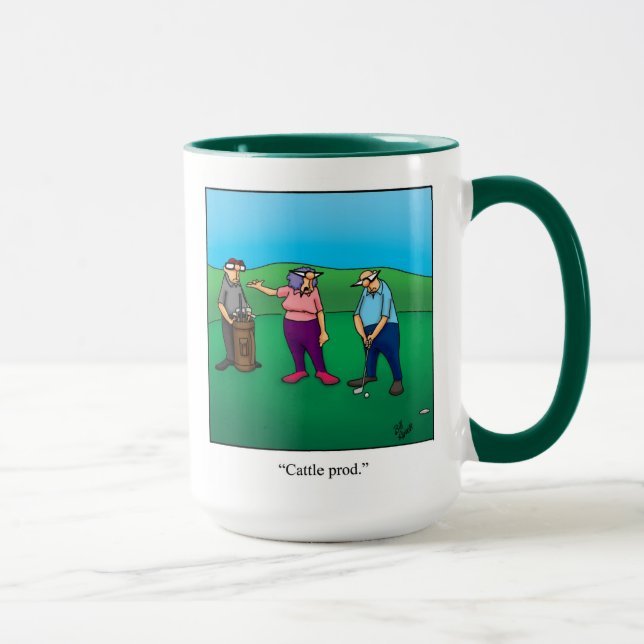 Caneca Engraçado Golf Humor Mug Para Ela (Direita)