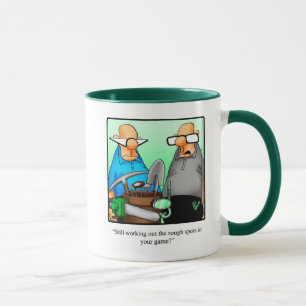 Caneca Engraçado Golfe Humor "Rough Spots" Mug