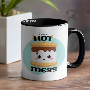 Caneca Engraçado Kawaii S'mores Hot Mess