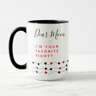 Caneca Engraçado Mamãe Cita | Amo-Te Mãe
