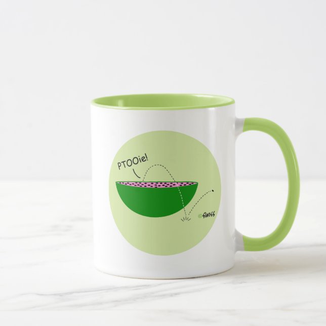 Caneca Engraçado Melancia Lover Cartoon Café Mug (Direita)