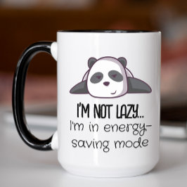 Caneca Engraçado Modo de Poupança de Energia de Panda
