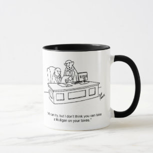 Caneca Engraçado "Mulligans On Taxes", Mug Gift