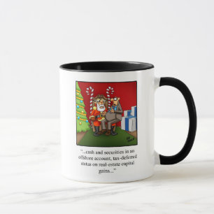 Caneca Engraçado Natal, Humor Mug.
