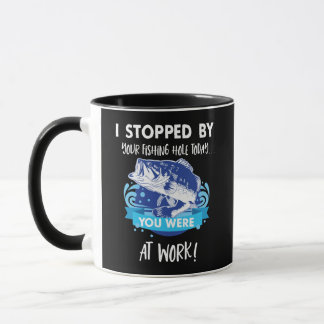 Caneca Engraçado Peixe Bass Pesca Esporte Citação Fora do