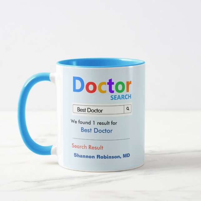 Caneca Engraçado Personalidade Excelente, Melhor Médico P (Esquerda)