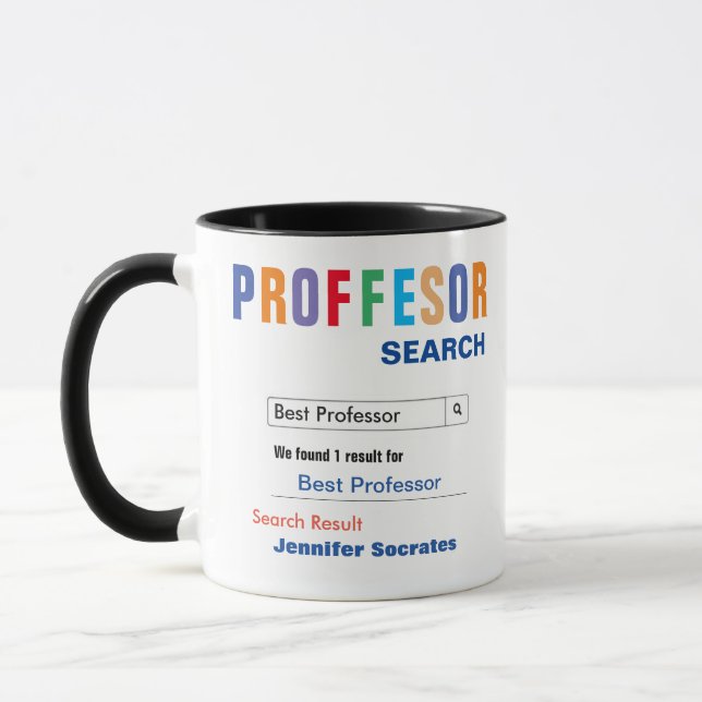 Caneca Engraçado, Personalidade Excelente, Professor Gift (Esquerda)