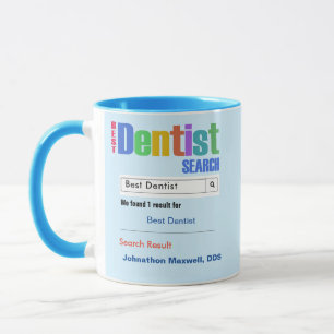 Caneca Engraçado personalizado Melhor Dentista Dotado Mug