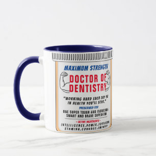 Caneca Engraçado personalizado Melhor Dentista Dotado Mug