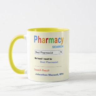 Caneca Engraçado Personalizado Melhor Farmacêutico Dando 