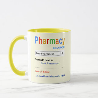 Caneca Engraçado Personalizado Melhor Farmacêutico Dando 