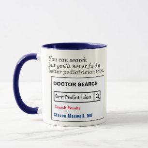 Caneca Engraçado Personalizado Melhor Pediatra Gift Mug