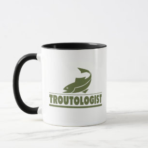 Caneca Engraçado Pesca de Trutas