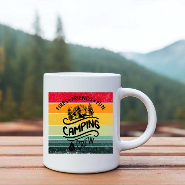 Caneca Engraçado pessoal de acampamento slogan divertidos (Criador carregado)