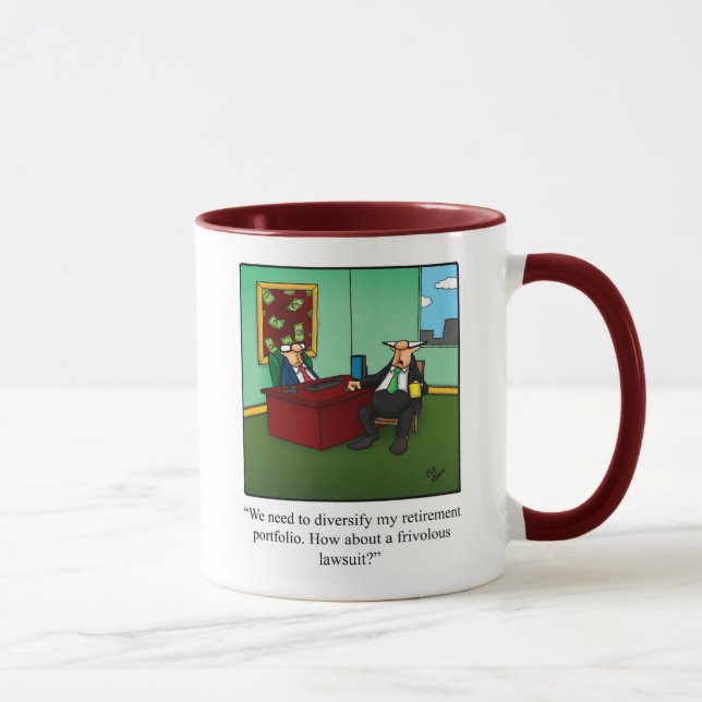 Caneca Engraçado Planeador Financeiro Humor Mug (Direita)