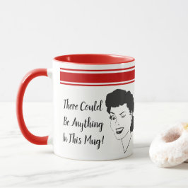 Caneca Engraçado Pode Haver Qualquer Coisa Retro Style Mu