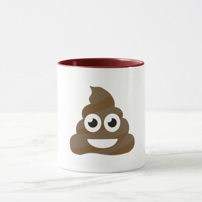 Caneca Engraçado Poop Emoji (Centro)