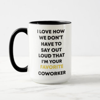 Caneca Engraçado Presente de Colega, sou o seu Colega de