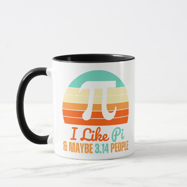Caneca Engraçado Professor de Matemática Marcha 14 Pi Day (Esquerda)