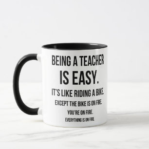 Caneca Engraçado Professor Mug, Professor Dotado Ideia