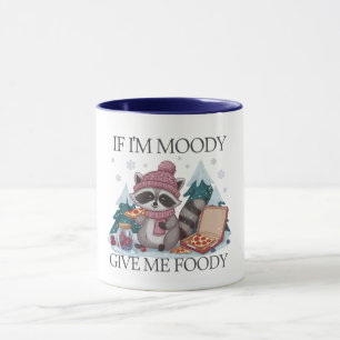 Caneca Engraçado Raccoon Se eu for Moody Winter